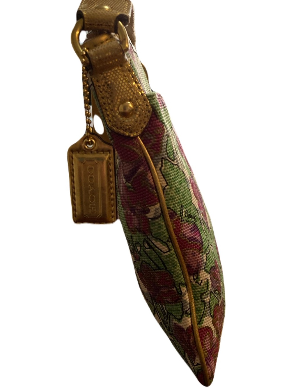 Coach Y2K Madison Floral Swingpack Crossbody Bag | Gold Trim | Style 43498 - Picture 4 of 14